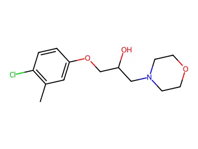 1-(4-Chloro-3-methylphenoxy)-3-morpholin-4-ylpropan-2-ol structure