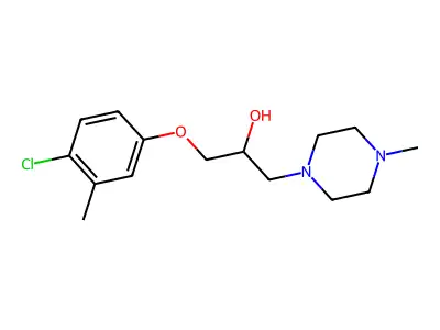 1-(4-Chloro-3-methylphenoxy)-3-(4-methylpiperazin-1-yl)propan-2-ol structure
