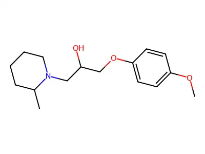 1-(4-Methoxyphenoxy)-3-(2-methylpiperidin-1-yl)propan-2-ol structure