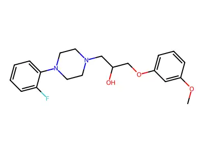 1-[4-(2-Fluorophenyl)piperazin-1-yl]-3-(3-methoxyphenoxy)propan-2-ol structure