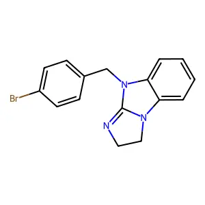 9-(4-bromobenzyl)-2,9-dihydro-3H-imidazo[1,2-a]benzimidazole structure