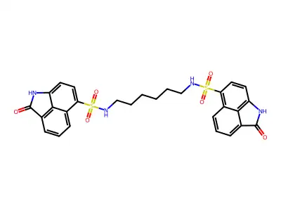 C28H26N4O6S2 structure