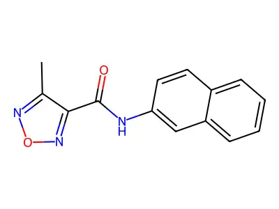 1,2,5-Oxadiazole-3-carboxamide, 4-methyl-N-2-naphthalenyl- structure
