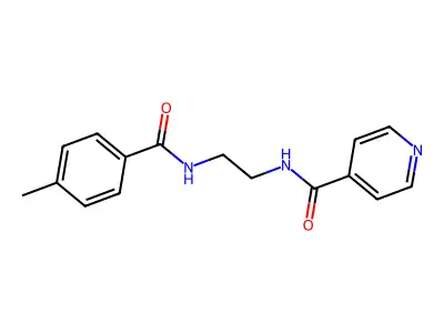 N-{2-[(4-methylbenzoyl)amino]ethyl}isonicotinamide structure