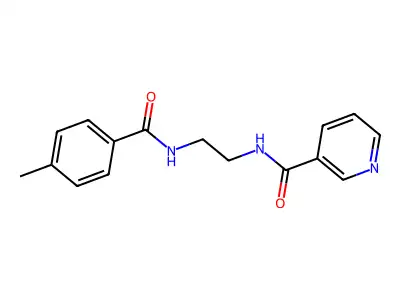 N-[2-(4-Methyl-benzoylamino)-ethyl]-nicotinamide structure
