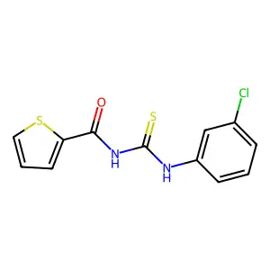 N-[(3-chlorophenyl)carbamothioyl]thiophene-2-carboxamide structure