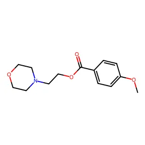 2-Morpholin-4-ylethyl 4-methoxybenzoate structure