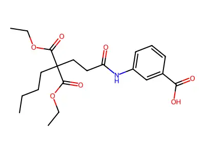 3-[4,4-bis(ethoxycarbonyl)octanoylamino]benzoic Acid structure