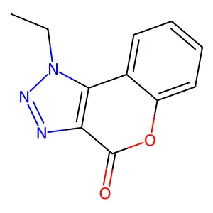 1-Ethylchromeno[3,4-d]triazol-4-one structure