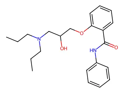 2-[3-(dipropylamino)-2-hydroxypropoxy]-N-phenylbenzamide structure
