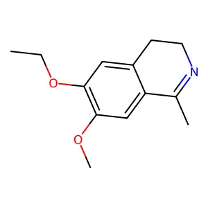 6-Ethoxy-7-methoxy-1-methyl-3,4-dihydroisoquinoline structure
