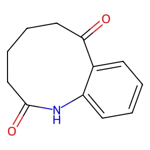 2,3,4,5,6,7-Hexahydro-1H-1-benzazonine-2,7-dione structure