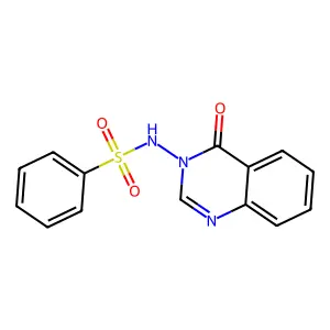 Benzenesulfonamide, N-(4-oxo-3(4H)-quinazolinyl)- structure