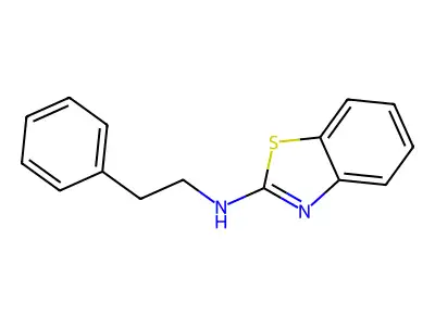 N-(2-Phenylethyl)-2-benzothiazolamine structure