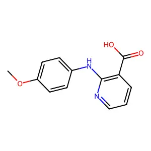 2-(4-Methoxy-phenylamino)-nicotinic acid structure