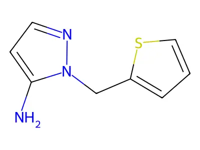 1-(thiophen-2-ylmethyl)-1H-pyrazol-5-amine structure