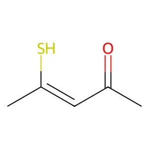 (Z)-4-Mercapto-3-penten-2-one structure