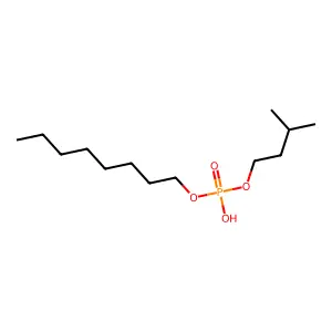 Phosphoric acid, mono(3-methylbutyl) monooctyl ester structure