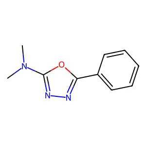 1,3,4-Oxadiazol-2-amine, N,N-dimethyl-5-phenyl- structure