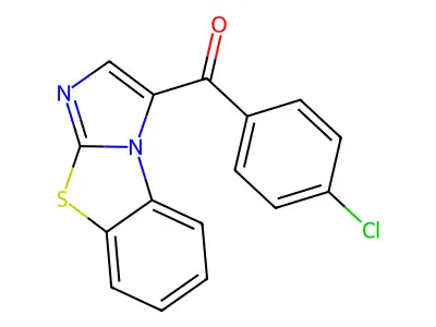 Benzo[d]imidazo[2,1-b]thiazol-3-yl(4-chlorophenyl)methanone structure