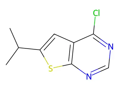 4-Chloro-6-isopropylthieno(2,3-d)pyrimidine structure