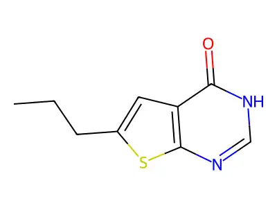 6-propylthieno[2,3-d]pyrimidin-4(3H)-one structure