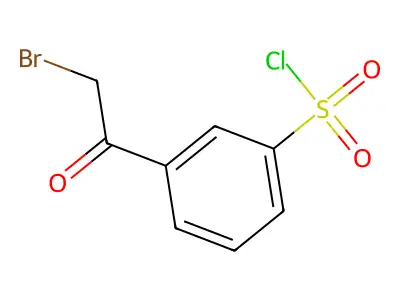 3-(2-bromoacetyl)benzenesulfonyl Chloride structure