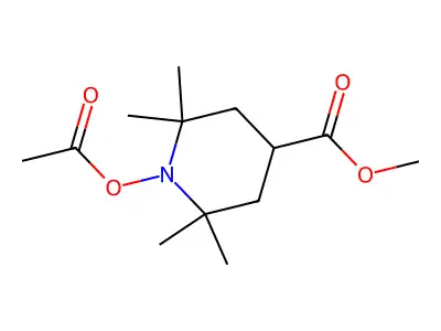 1-Acetoxy-4-methoxycarbonyl-2,2,6,6-tetramethylpiperidine structure