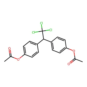2,2-Bis(p-acetoxyphenyl)-1,1,1-trichloroethane structure