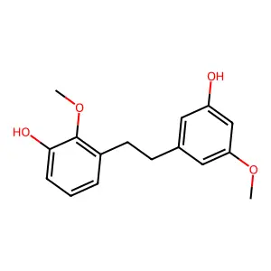 3-[2-(3-Hydroxy-5-methoxyphenyl)ethyl]-2-methoxyphenol structure