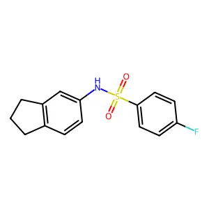 [(4-Fluorophenyl)sulfonyl]indan-5-ylamine structure