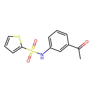 N-(3-acetylphenyl)thiophene-2-sulfonamide structure