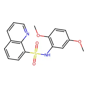 N-(2,5-dimethoxyphenyl)quinoline-8-sulfonamide structure