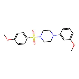 1-(3-Methoxyphenyl)-4-(4-methoxyphenyl)sulfonylpiperazine structure