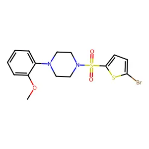 1-(5-Bromothiophen-2-yl)sulfonyl-4-(2-methoxyphenyl)piperazine structure