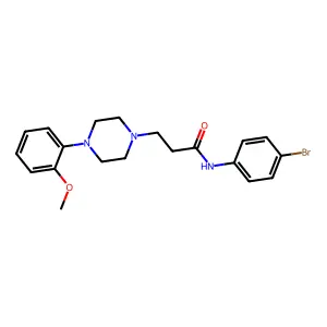 N-(4-bromophenyl)-3-[4-(2-methoxyphenyl)piperazin-1-yl]propanamide structure