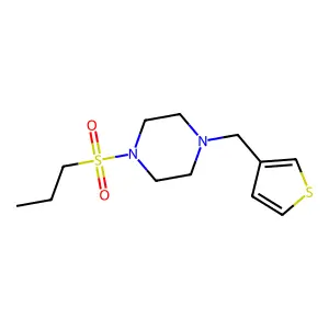 1-Propylsulfonyl-4-(thiophen-3-ylmethyl)piperazine structure