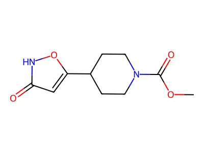 Methyl 4-(3-hydroxyisoxazol-5-yl)piperidine-1-carboxylate structure