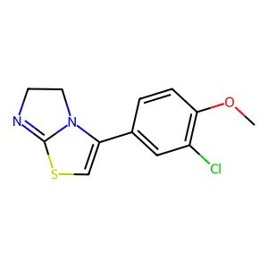 3-(3-Chloro-4-methoxyphenyl)-5,6-dihydroimidazo[2,1-b][1,3]thiazole structure