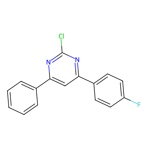 2-Chloro-4-(4-fluorophenyl)-6-phenylpyrimidine structure