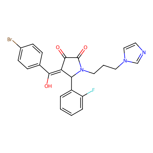 C23H19BrFN3O3 structure