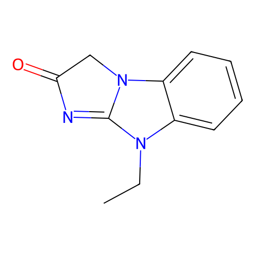9-ethyl-3H-imidazo[1,2-a]benzimidazol-2(9H)-one structure