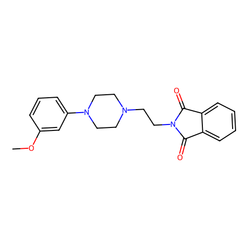 2-[2-[4-(3-Methoxyphenyl)piperazin-1-yl]ethyl]isoindole-1,3-dione structure