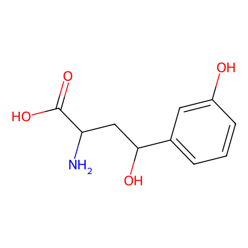 2-Amino-4-hydroxy-4-(3-hydroxyphenyl)butanoic acid structure