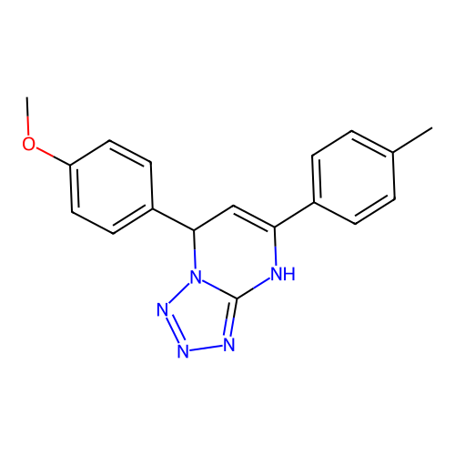 7-(4-Methoxyphenyl)-5-(4-methylphenyl)-4,7-dihydrotetrazolo[1,5-a]pyrimidine structure