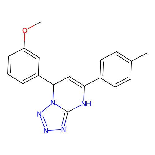 7-(3-Methoxyphenyl)-5-(4-methylphenyl)-4,7-dihydrotetrazolo[1,5-a]pyrimidine structure