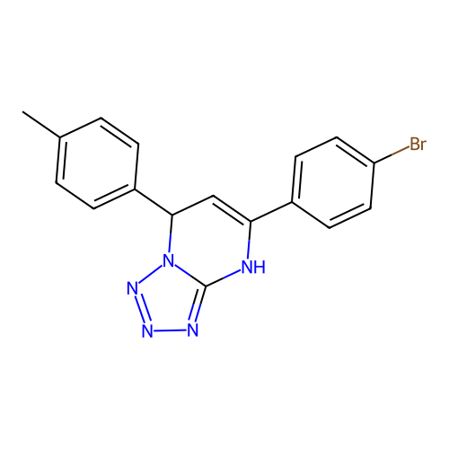 5-(4-Bromophenyl)-7-(4-methylphenyl)-4,7-dihydrotetrazolo[1,5-a]pyrimidine structure
