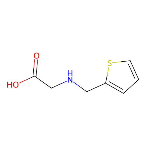 2-(Thiophen-2-ylmethylamino)acetic acid structure