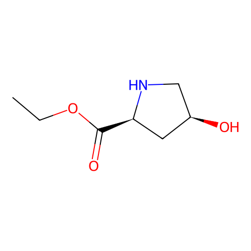 (2S,4S)-Ethyl 4-hydroxypyrrolidine-2-carboxylate structure