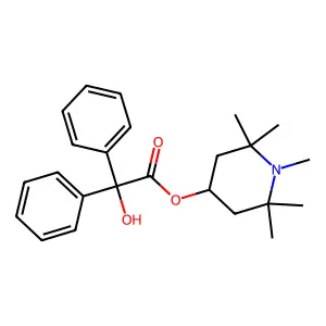 1,2,2,6,6-Pentamethylpiperidin-4-yl hydroxy(diphenyl)acetate structure